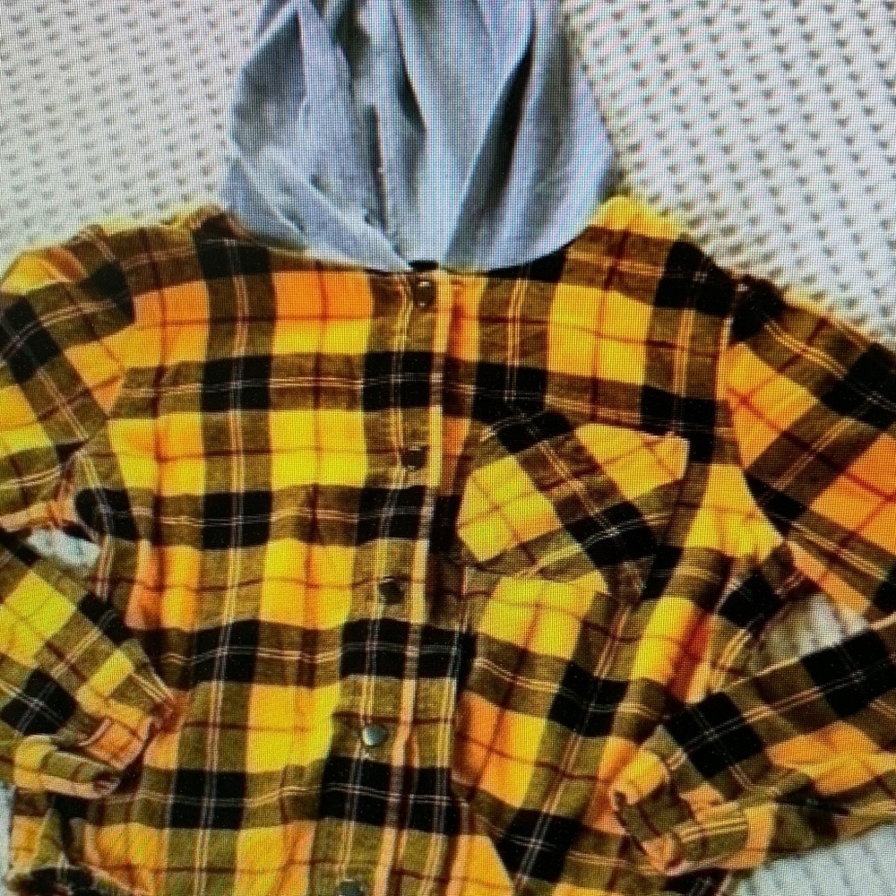 Kids Yellow Plaid Jacket with Hood